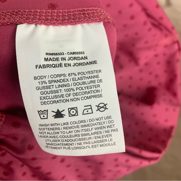 NEW Nike Dri Fit Polka Dot Pink Cris Crossover leggings - Picture 7 of 9
